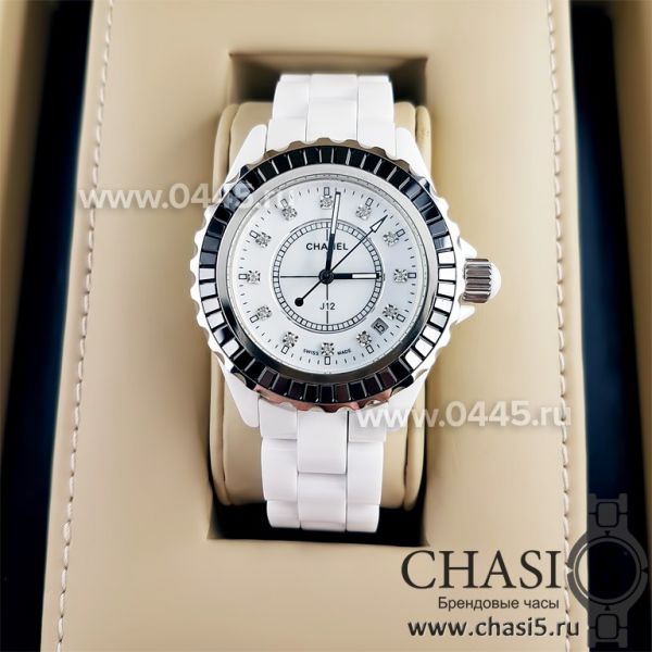 Часы Chanel J12 Diamonds White (00926)