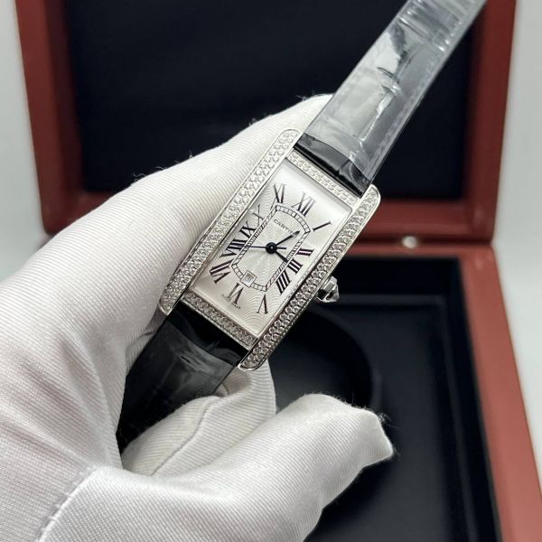 Часы Cartier Tank Americaine - Дубликат (725587)