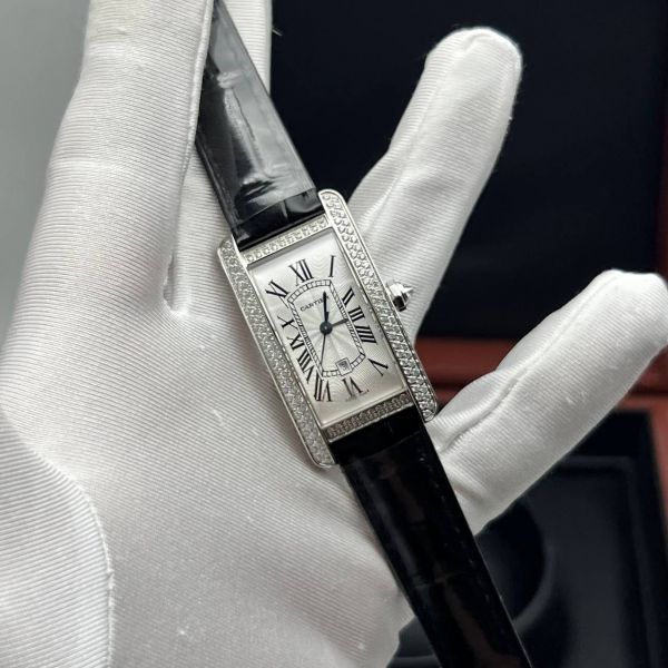 Часы Cartier Tank Americaine - Дубликат (725587)